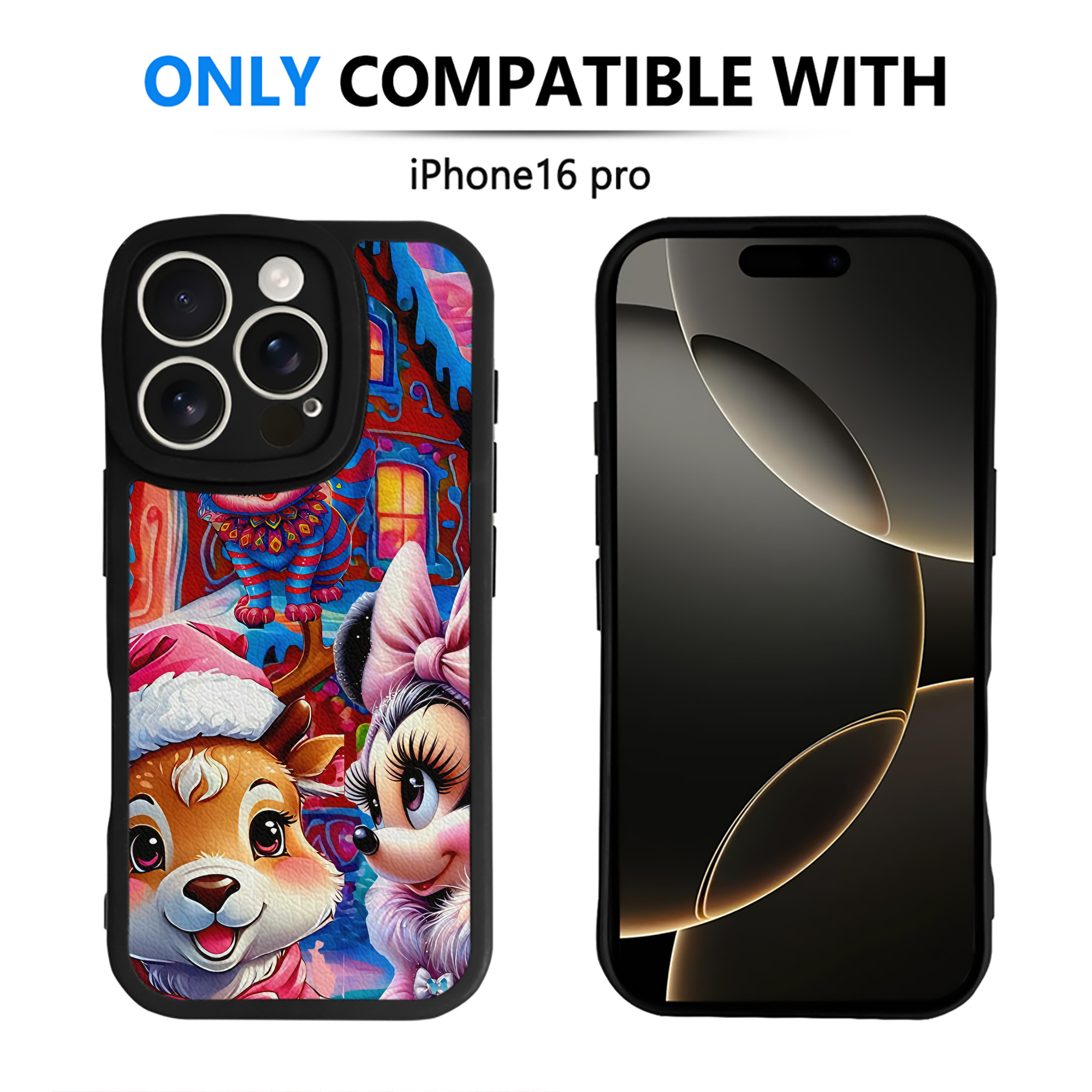 （画像用） ミッキーマウス Mickey Mouse 【iPhone 16シリーズ対応】シリコンスマホケース（レザー調） 材質：シリコン